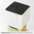 Luxe White Marble Candle Holder with Gold Top For Pillar Candles