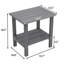 Table d'appoint de terrasse extérieure en PEHD toutes saisons 16,5 po Adirondack-1286559264