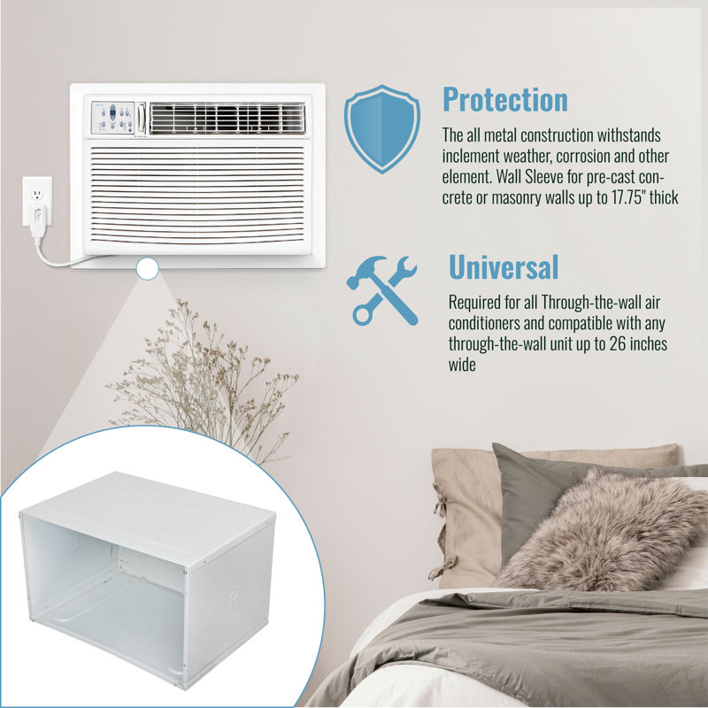 26 po Manchon mural pour climatiseurs muraux