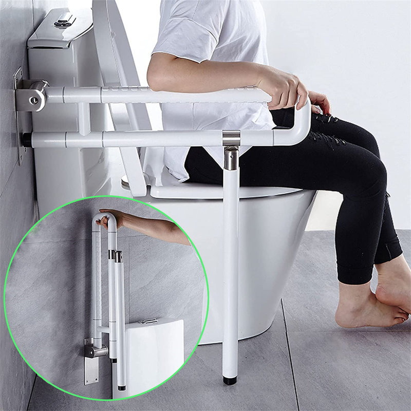 Toilet Grab Bar Foldable Drop Down Toilet Hand Rail