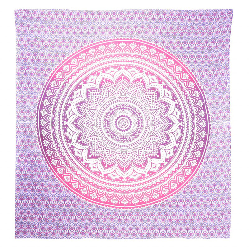 Tapisserie en coton 92 po x 84 po Mandala