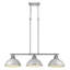 Luminaire suspendu en forme de dôme à 3 lumières pour îlot de cuisine Drakeford-626184619-626184612