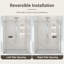 Porte de douche coulissante simple sans cadre l 44 à 48 po x H 76 po - Verre trempé transparent de 5/16 po (8 mm), conception à dérivation-129606133