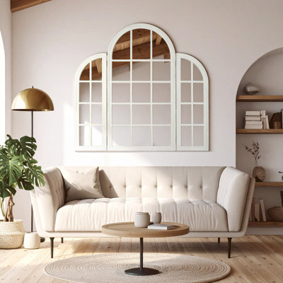 Estella Solid Wood Flat Wall Mirror