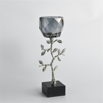 Glass Tabletop Candlestick