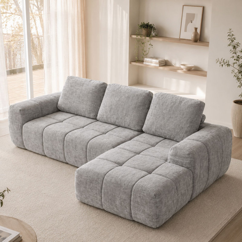 MIMO 256cm L-Shaped Modular Chaise Sofa