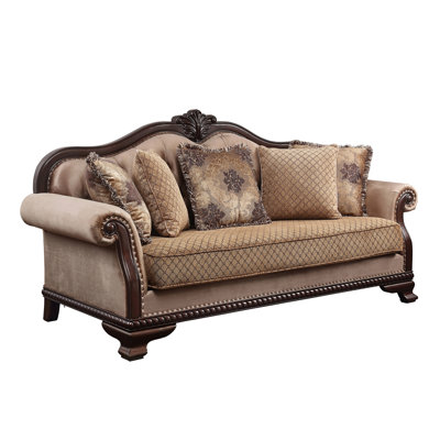 Ira Beige 89.5'' Rolled Arms Tufted Sofa -  Bloomsbury Market, 7AAB755D7E4349F6AB618DEB774DC11C