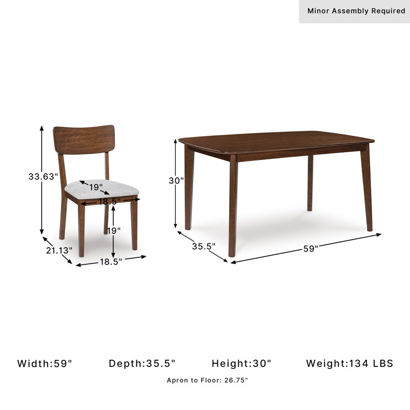Ensemble de 5 tables de salle à manger et 4 chaises All Stream