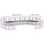 304cm Wide Patio Sectional Set