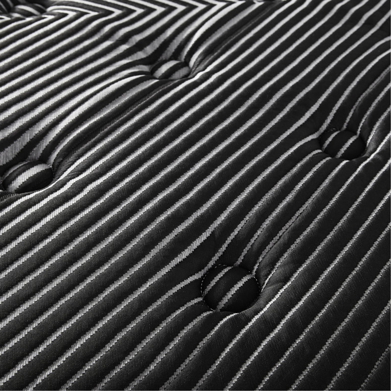 Matelas simple TG 15 po - Pure Ice Ultra. Sommeil frais avec cuivre 2 po, gel, argent, graphite. Bobines de périmètre à contrôle de bruit. Fabriqué en service à bord réduit enveloppé