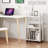 3-Tier Side Table With Wheels, Moveable Bookshelf, Multi-Functio...