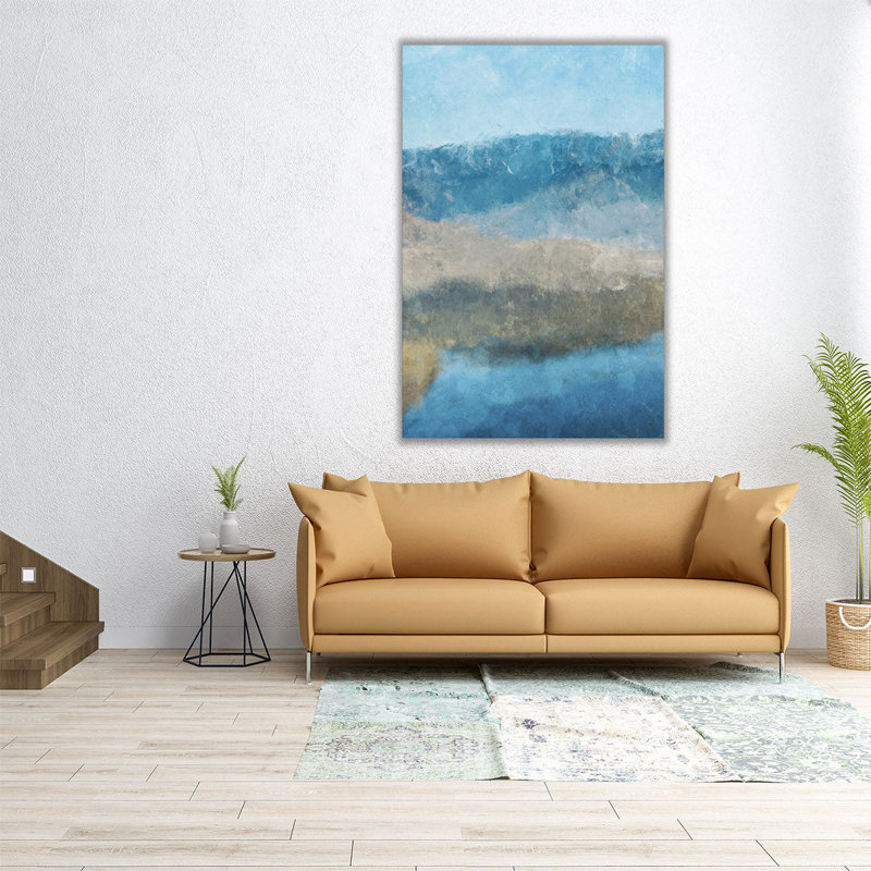 Montagnes déformées - reproduction d'art sur toile, H 30 po x l 20 po