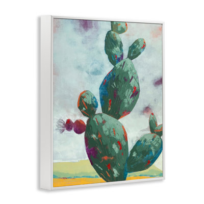 Giclée encadrée de cactus arrondis, debout par Dianna Fritzler