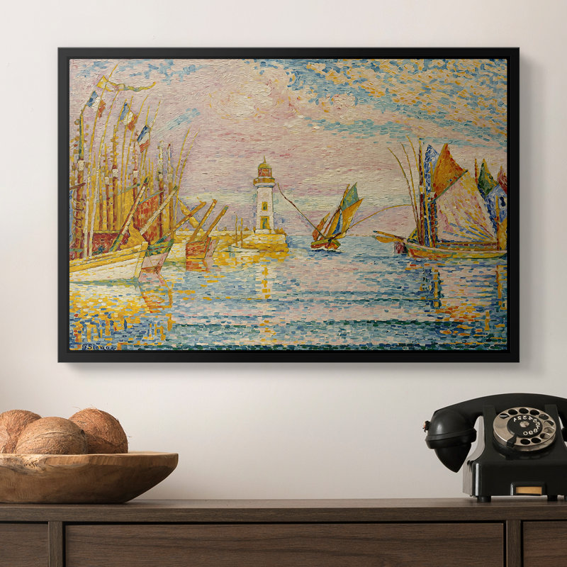 Le phare à Groix, 1925 - Paul Signac, toile tendue avec châssis, 16 x 24, Naturel