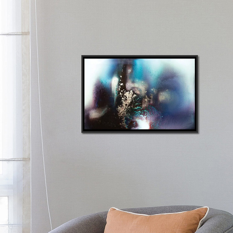 «Mixtus» par Spell rebond Fine Art, reproduction d'art, H 18 po x l 26 po x P 1,5 po, Toile avec cadre noir, Pas de tapis
