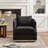 31" Wide Linen Fabric Upholstered Swivel Barrel Chair-2010247361