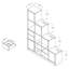 Febres 61.5" Height Multi-Storage Bookcase