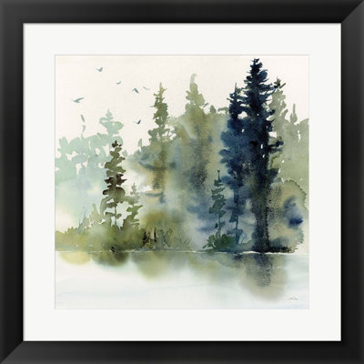 «Northern Woods» par Katrina Pete - peinture à cadre unique