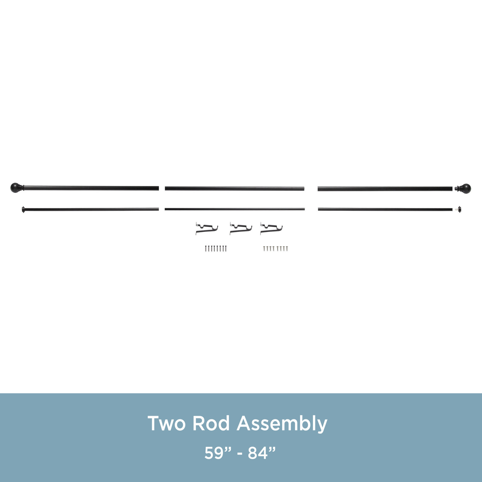 Kielle Layla Double Curtain Rod