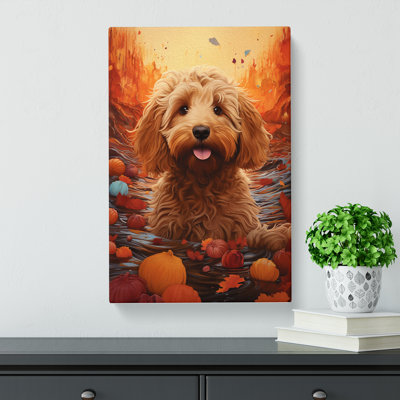 Labradoodle Conceptual No.2 - Wrapped Canvas