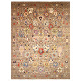 High-Quality Hand-Knotted Camel Area Rug