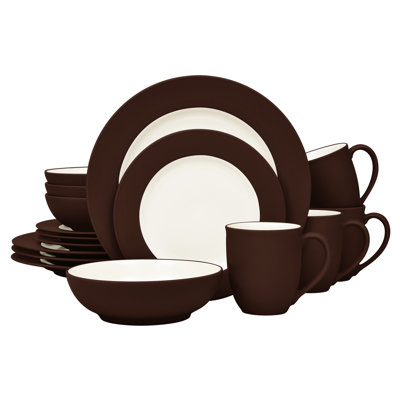 Colorwave Stoneware Dinnerware Set - Service for 4