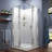 Cornerview 36" x 76.75" Square Sliding Shower Enclosure with Base Included-49978127