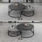 31.5/23.7 Inches 2-Piece Round Nesting Coffee Tables – Walnut Wood Top with Black Metal Legs-2049318908