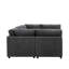 Canapé modulaire réversible en velours côtelé-130154476-130154483