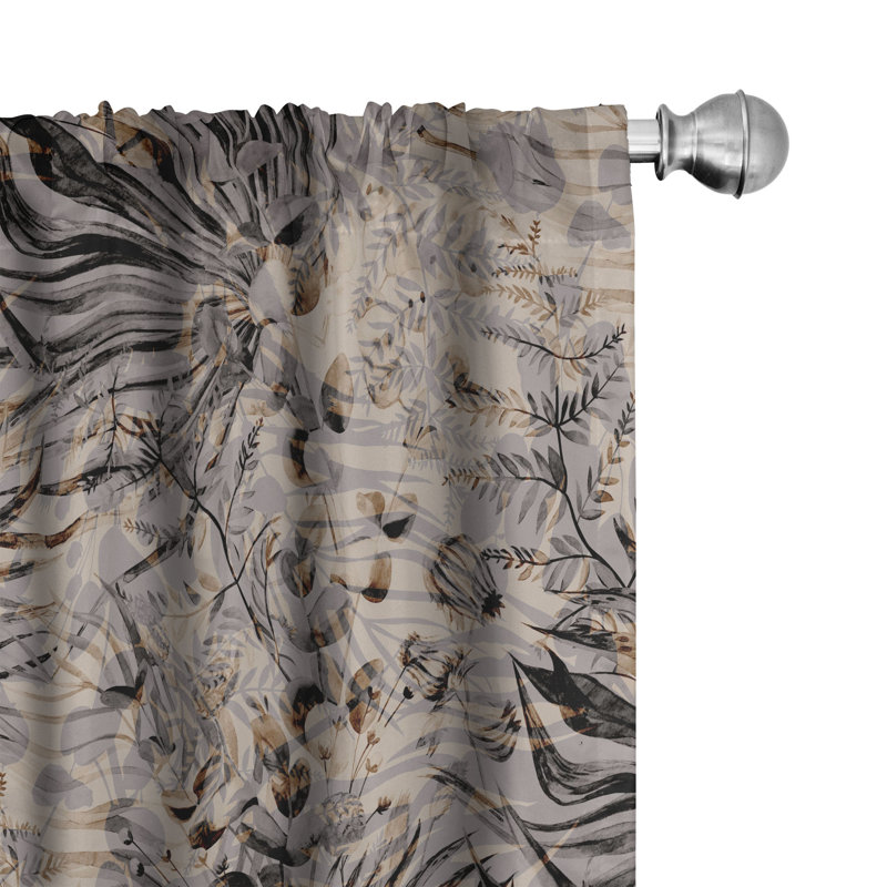 Semi Sheer Curtain Pair, 28" W x 84" L
