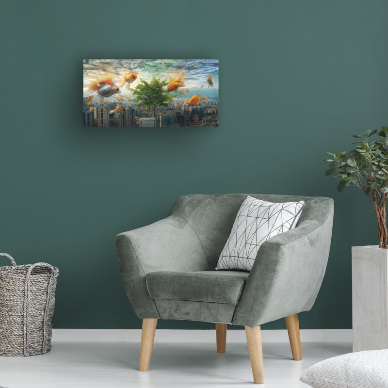 Art sur toile par Andrew Kow, H 12 po x l 24 po