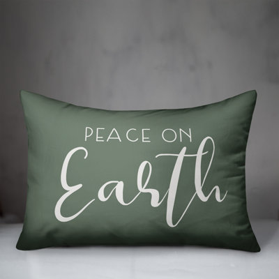  Peace On Earth Rectangular Lumbar Pillow