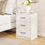 Table de chevet moderne à 3 tiroirs avec ensemble de rangement anti-basculement pour la chambre à coucher-246999254