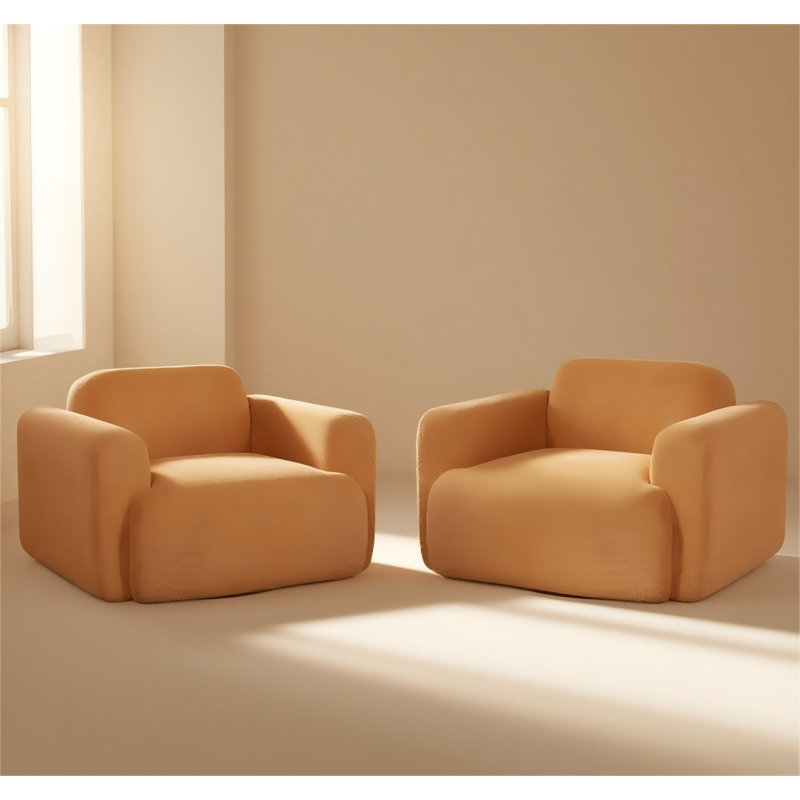 Ensemble de 2 fauteuils pivotants Modern, Cari