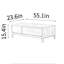 Table basse simple en noyer noir-110824620