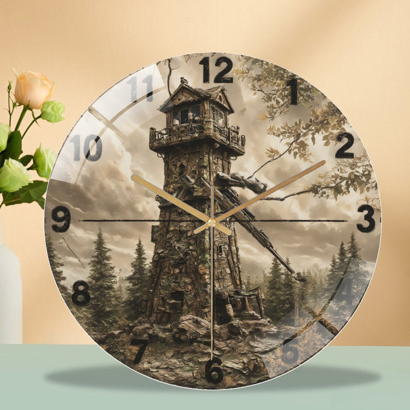 Horloge murale en verre 12 po