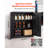 Metal Storage Cabinet, 41.7 in Steel Garage Cabinet with 2 Adjustable Shelves, 2 Magnetic Doors & 2 Keys, 3 Tiers Lockable Tool Storage for Pantry, Warehouse, Basement, Office, Black