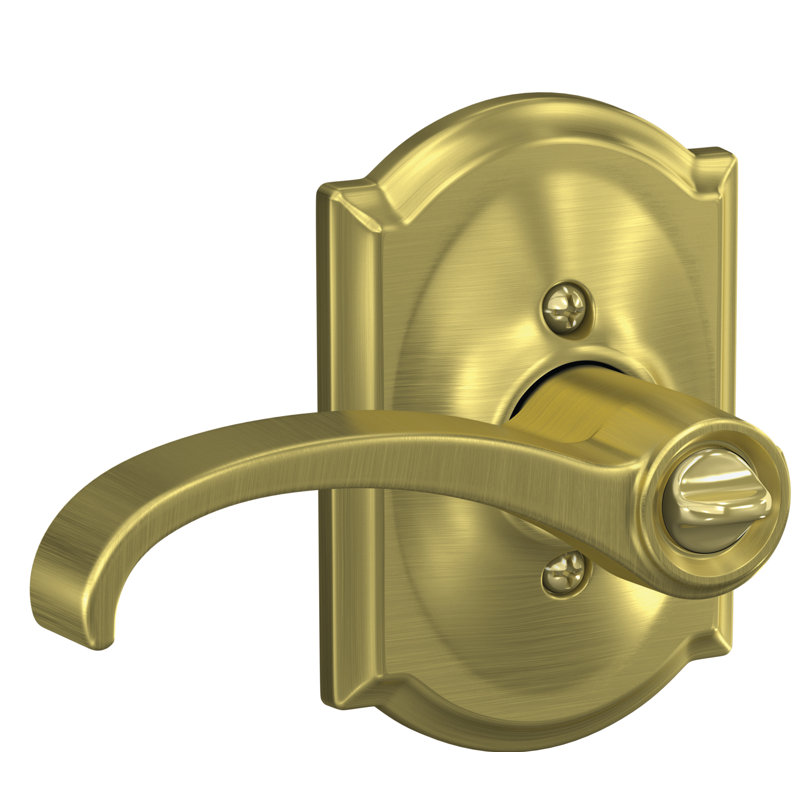 Whitney Keyed (Entry) Lever with Camelot Trim, Satin Brass, Keyed Alike, Yes