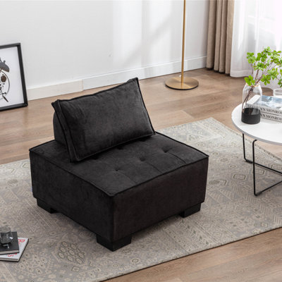 Repose-pieds carré standard touffeté de 29,92 po Raiden