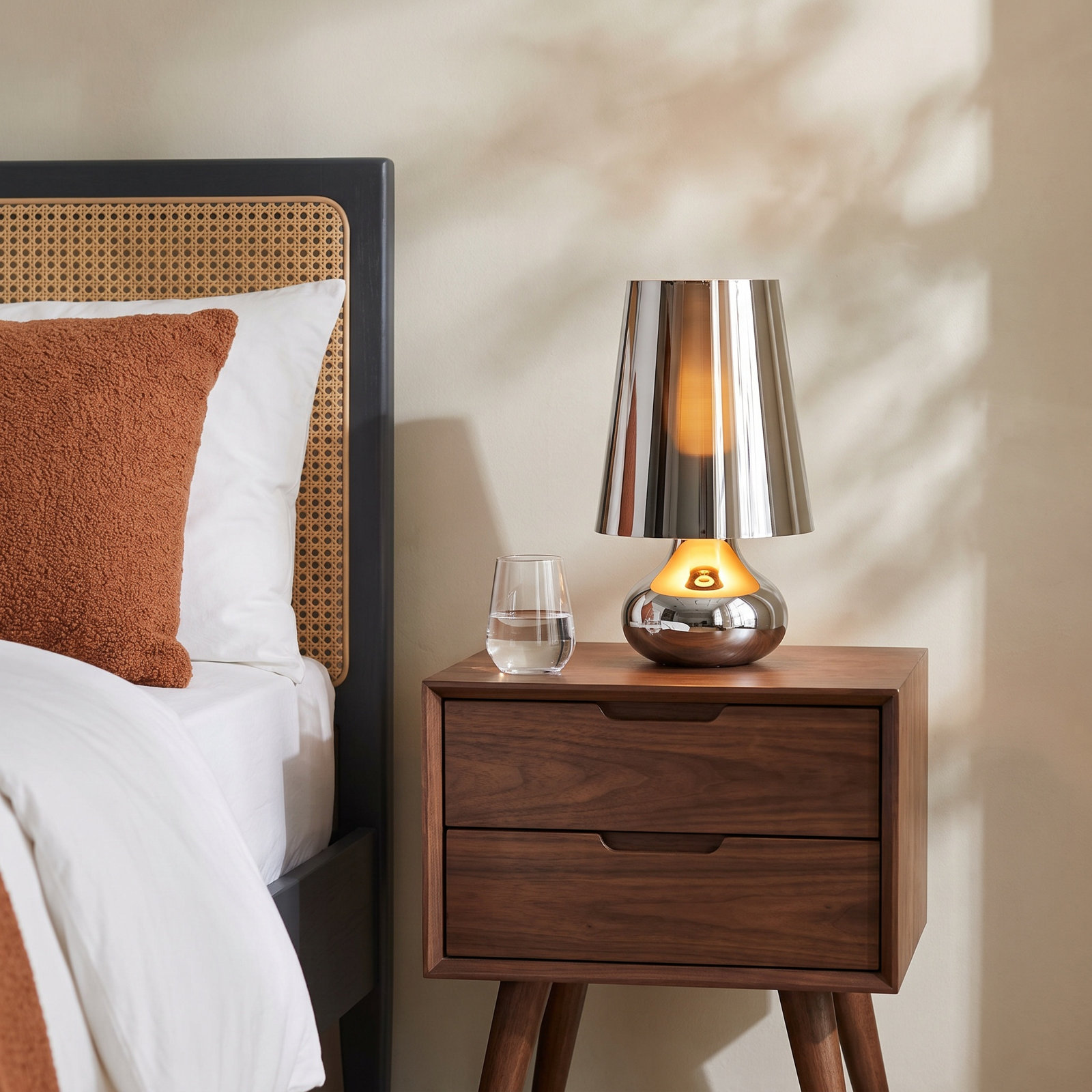 Cindy Table Lamp, Platinum