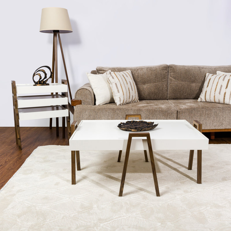 Table basse Styron Elegance, Blanc