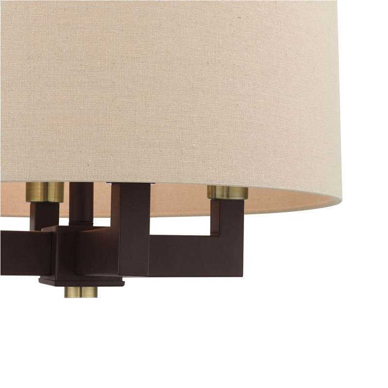 Litzy 4 - Light Dimmable Drum Chandelier