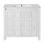 Rangement pour meuble-lavabo 36 po avec lavabo en céramique-511393622