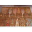 Tapis oriental à motif de légumes Kazak noué à la main 6 x 8
