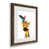 Papier, cadre noyer