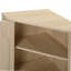 Armoire d'angle, avec une porte en rotin, une table d'angle autoportante conçue pour les petits espaces