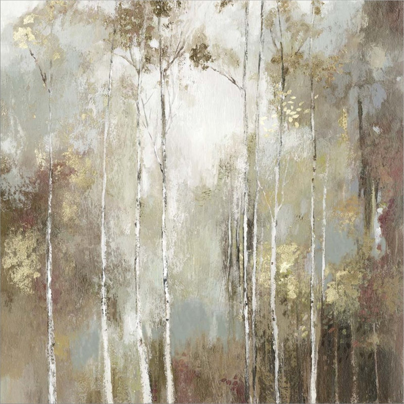 «Fine Birch I» par Allison Pearce, art mural sur toile, H 24 po x l 24 po x P 1,5 po