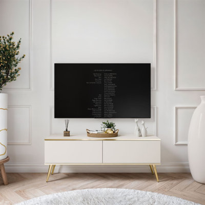 OXFORD III TV Stand with Golden Legs