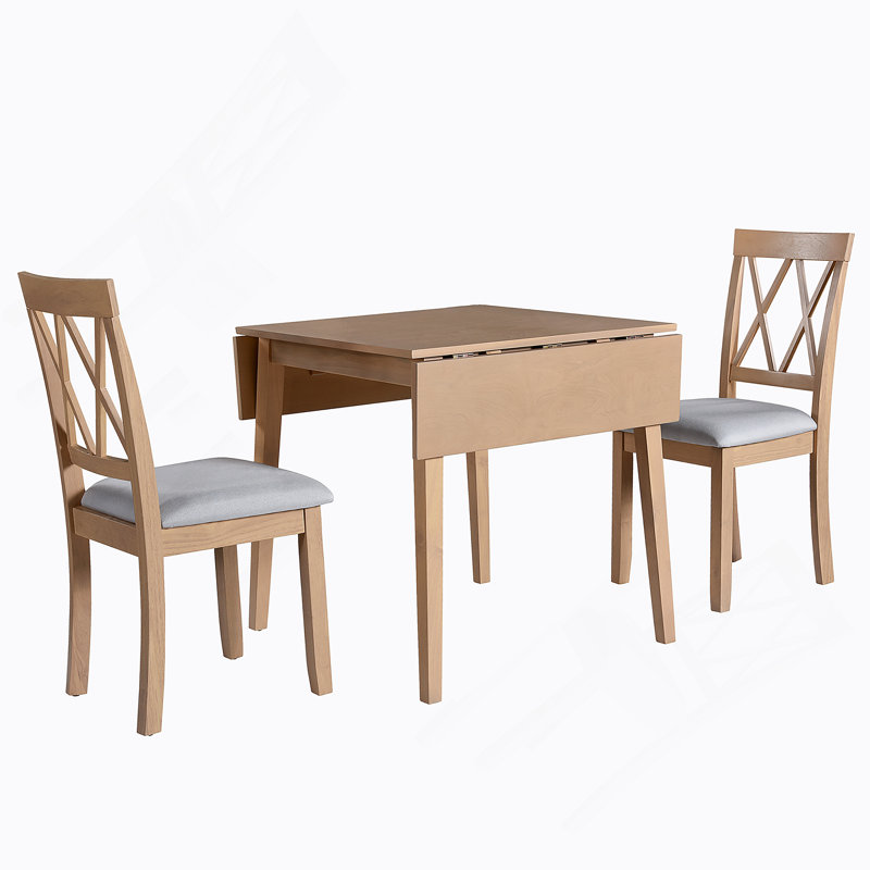 Ensemble de table de salle à manger 3 pièces exquis pour des espaces de salle à manger harmonieux, parfait pour les rassemblements formels et décontractés