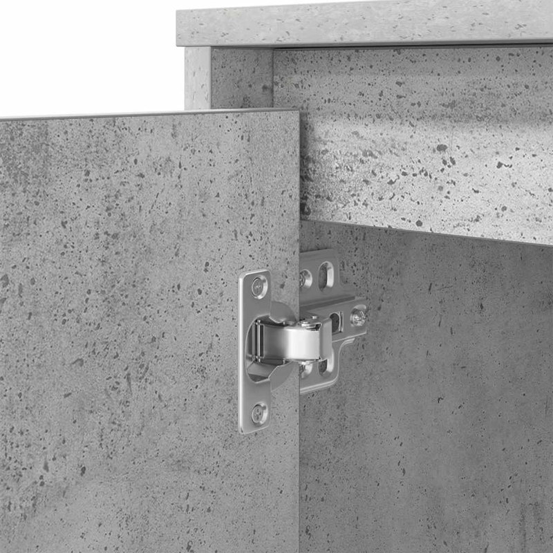 Desk 120X42x76 Cm Engineered Wood, Concrete Grey